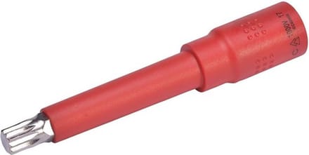 SW-Stahl 05924L-M10 dopsleutelinzet 3/8 inch I voor geïsoleerde VDE-ratel I binnenspline bitinzet