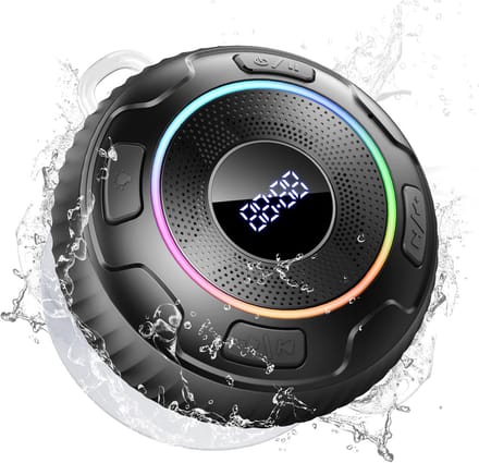 Draagbare Waterdichte Bluetooth Speaker voor Douche en Buiten