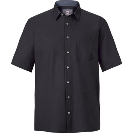 Jan Vanderstorm herren Overhemd - 51/52 - zwart - Plus Size