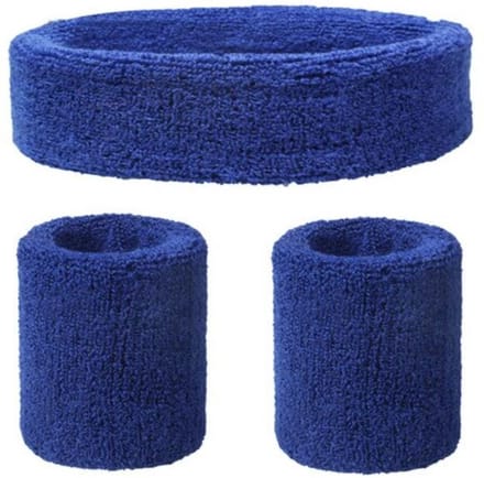 Finnacle - "3-Stuks Hoofd- & Polszweetbandjes - Donkerblauw"