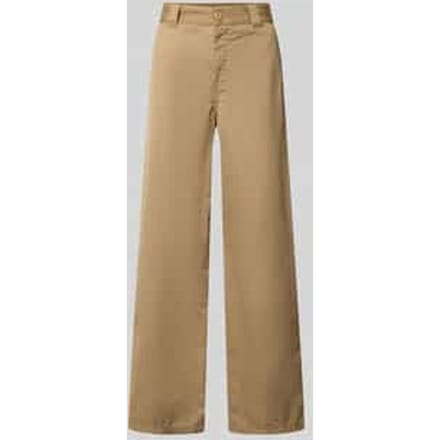 loose straight fit broek met steekzakken