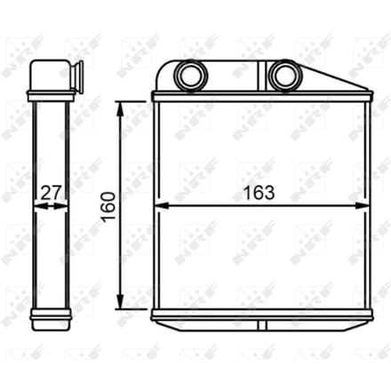 Warmtewisselaar, interieur verwarming NRF 54310
