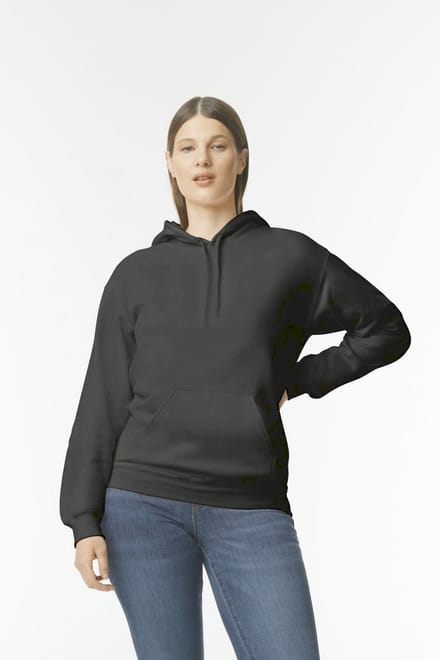 Gildan Sweater met capuchon Midweight Softstyle GISF500 - Black - M