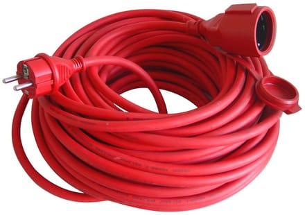 Rubberen verlengkabel H05RR-F 25m 1,5mm² IP44