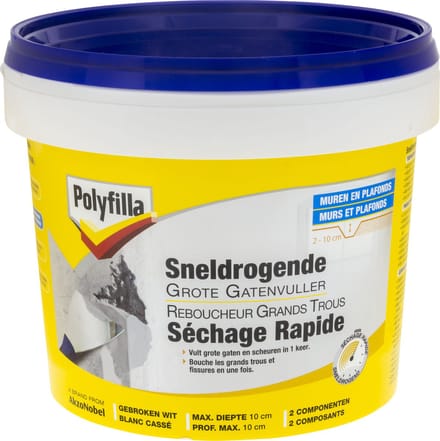 Polyfilla - Sneldrogende Grote Gatenvuller - Wit - 1 Kg