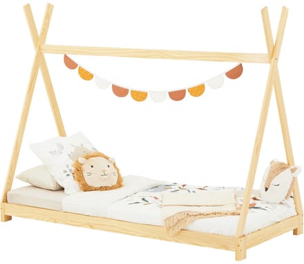 Tipibed ELIN 90 x 190 cm van grenenhout - naturel