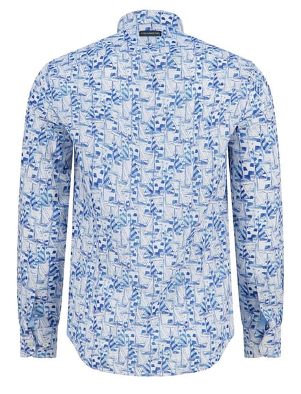 A Fish Named Fred A Fish Named Fred Overhemd Sailing Boats Light Blue (33.004 - 610)