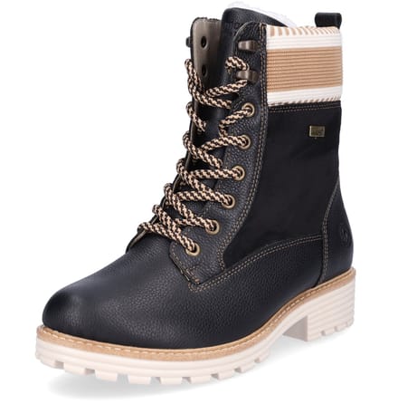 Remonte dames veterboot zwart
