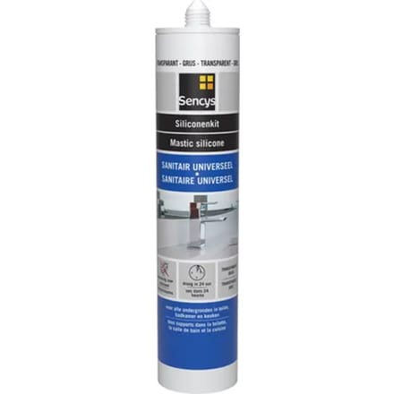 Sencys Siliconenkit Sanitair Grijs 310ml