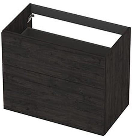 INK - Onderkast 2L A-sym Decor Tbv Grepen - 800x450x650 Mm - Houtskool Eiken