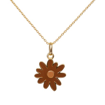Ketting - Bloem - Goldplated - Emaille - Kind - VanPauline - speciaal cadeau