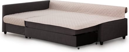 Belmarti Frilena slaapbankbeschermer 180 cm - beige - links