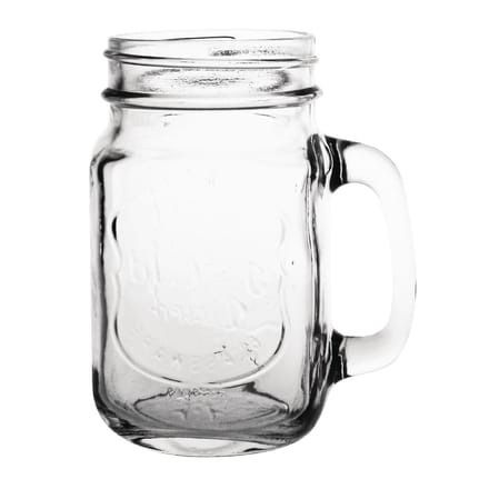 Olympia Mason Jar Drinkglazen Met Tekst 450ml (12 Stuks) - Olympia CM698