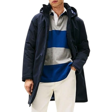 Regular fit functionele lange jas met capuchon