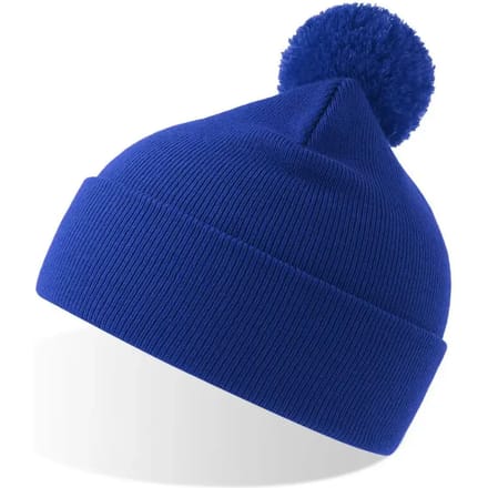 Atlantis Headwear - Wind-S Beanie with Pompom - Royal - One Size