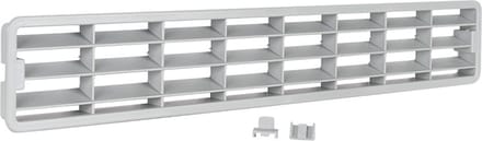 Nedco BV Plintrooster 458x75mm PS, kunststof lichtgrijs