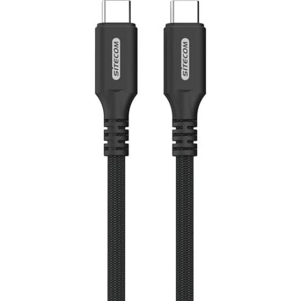 Sitecom - USB-C to USB-C Full feature (charge video data) 2m - 4K 60 hz video op USB-C schermen