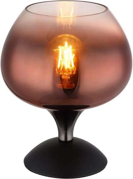 Globo - tafellamp - MAXY - rood - glas - Ø 15cm - E27 - 15548T2G