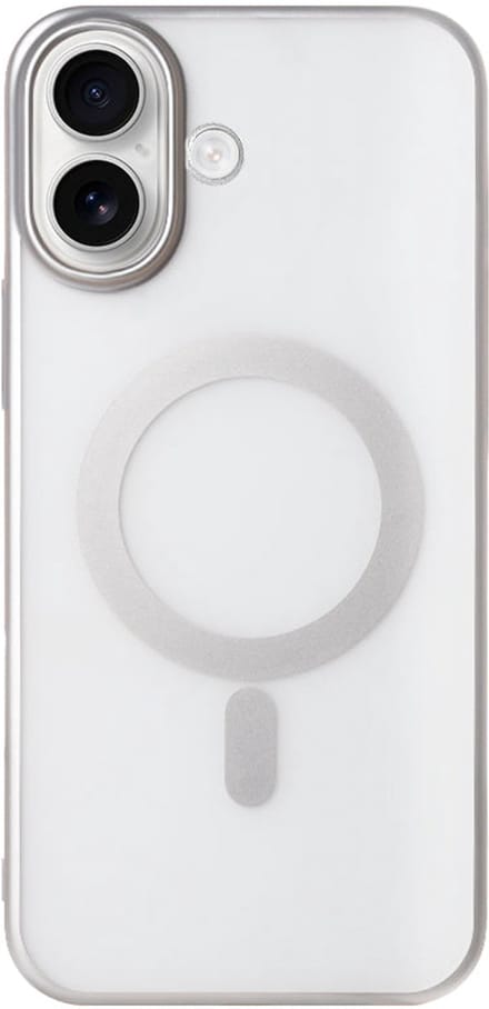 Rixus Instinct Mag Case For iPhone 16 Plus Silver
