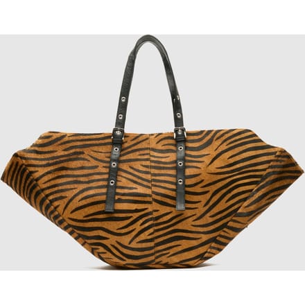 Núnoo Nora Stripes Deluxe Dark Brown Maat: OS | Handtassen Outlet | Unisex | Zwart