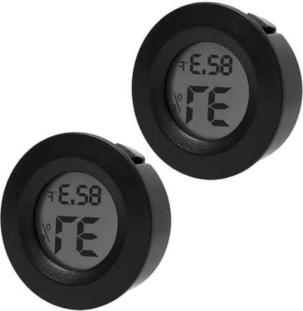 Mini Digitale Hygrometer - Temperatuur Meter - Klimaat Monitoren - Draagbaar Compact Design - 45 cm - Wit