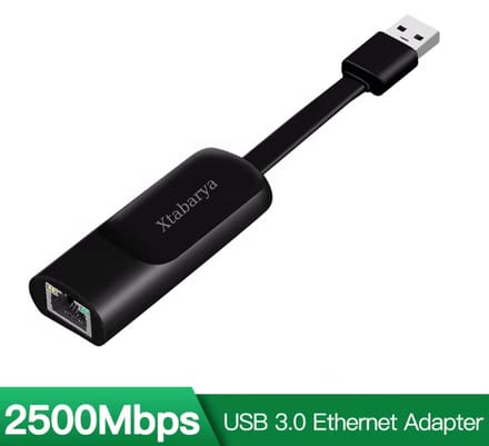 Ethernet netwerkadapter naar USBA kabel 2500 Mbps verbinding met externe bekabelde netwerken