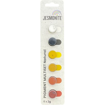 Jesmonite Pigment kleurset, 6 x 2 g - Natuurlijk