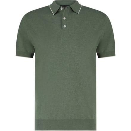 Poloshirt Scotland Blue groen gemêleerd 100% katoen