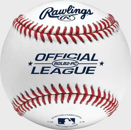 Rawlings - MLB - Honkbal - ROLB2-PC - Honkbal - Jeugd - Official Size - Pro Comp - U12 - 9 inch