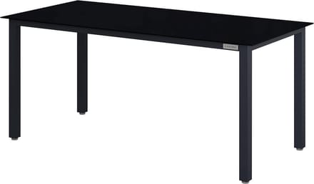 Verstelbare Aluminium Tuintafel voor 8 Personen met Glasblad 190x90x75cm