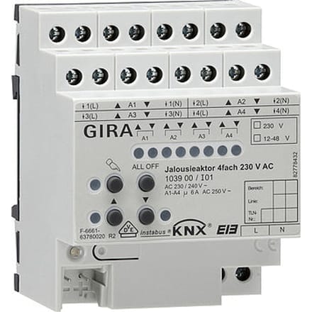 Gira KNX Jaloezie- en Rolluik-bussysteem DIN-rail - 103900