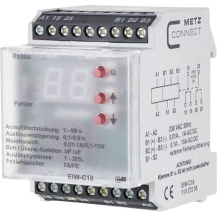 Metz Connect 11027205 Bewakingsrelais 230 V/AC (max) 2x wisselcontact Piece 1 stuk(s)