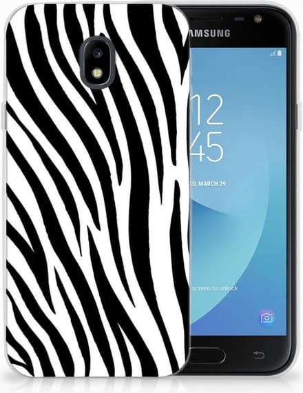 Samsung Galaxy J3 2017 TPU Hoesje Zebra