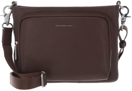 MANDARINA DUCK Leren schoudertas Mellow Leather Crossover Bag Milk Chocolate bruine