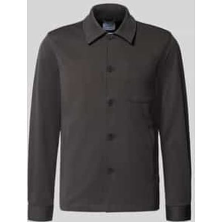 Slim fit overshirt met viscosemix