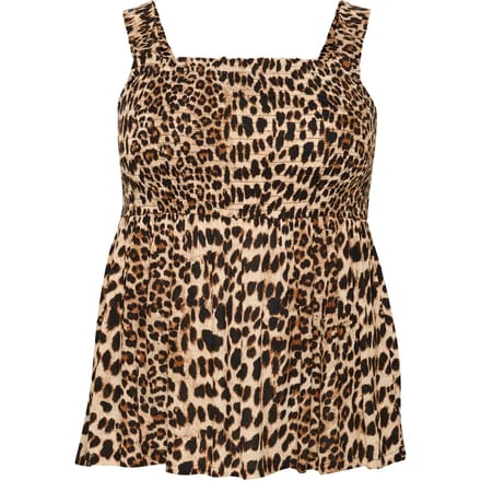Vrouwelijke smock tanktop KAFFE Curve Ami