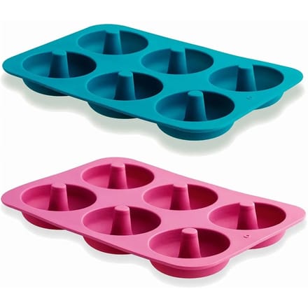 Set van 2 siliconen donutvormen Lacor