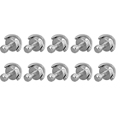 10pcs 1/4 -20 Axe D Anneau en D Adaptateur de Vis de Montage Trépied Monopode Plaque de Dégagement Rapide Caméra 10 Pack gray