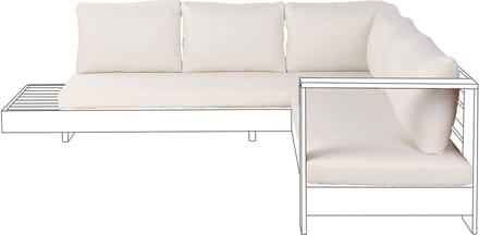 MARETTIMO - Tuinkussenhoezen set - Gebroken wit - Polyester