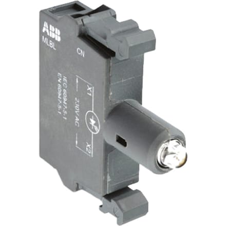 ABB Rode LED Signaallamp Module 24V AC DC Frontmontage - 1SFA611621R1011