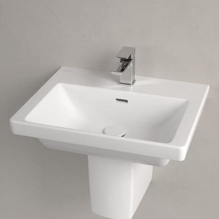 Villeroy & Boch Subway 3.0 washbasin 55 cm, with 1 tap hole, with overflow 4A705501
