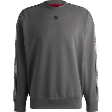 Hugo Heren-sweatshirt van katoen met 'Red Label'-logo (Grijs)