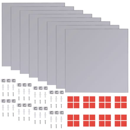 vidaXL - Spiegeltegels - frameloos - 16 - st - 20,5 - cm - glas