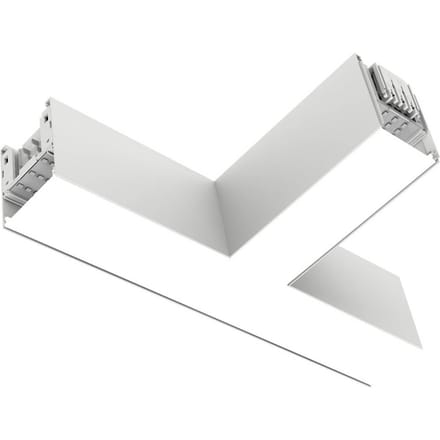 The Light Group SLC LED-hoekmodule Click T, AC, aansluiting links, wit