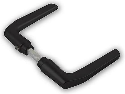 Deurkruk - Zwart - Aluminium - Dulimex - Dulimex Deurklink Duimmodel Zwart