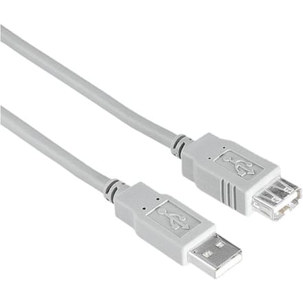 Hama 00200905 USB-kabel USB 2.0 1,5 m USB A 0,48 Gbit/s Grijs