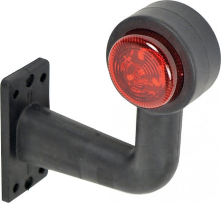 Carpoint Breedtelicht 10-30 Volt Haaks Rechts 140 Mm Rood/wit