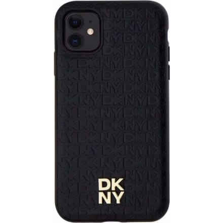 DKNY Repeat Stack Logo Back Case (MagSafe Compatible) - Geschikt voor Apple iPhone 11 (6.1") - Zwart