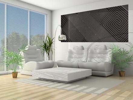 Black White Abstract Pattern Photo Wallcovering