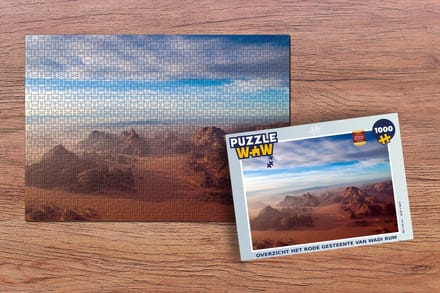 Puzzel Overzicht het rode gesteente van Wadi Rum - Legpuzzel - Puzzel 1000 stukjes volwassenen